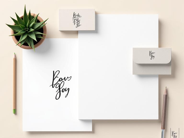 Varumärkesidentitet med handgjord lettering och logotypdesign